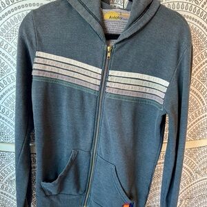 Aviator Nation indigo blue Zip-Up Sweatshirt - unisex